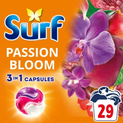 3 in 1 Passion Bloom Laundry Washing Detergent Capsules 29 washes