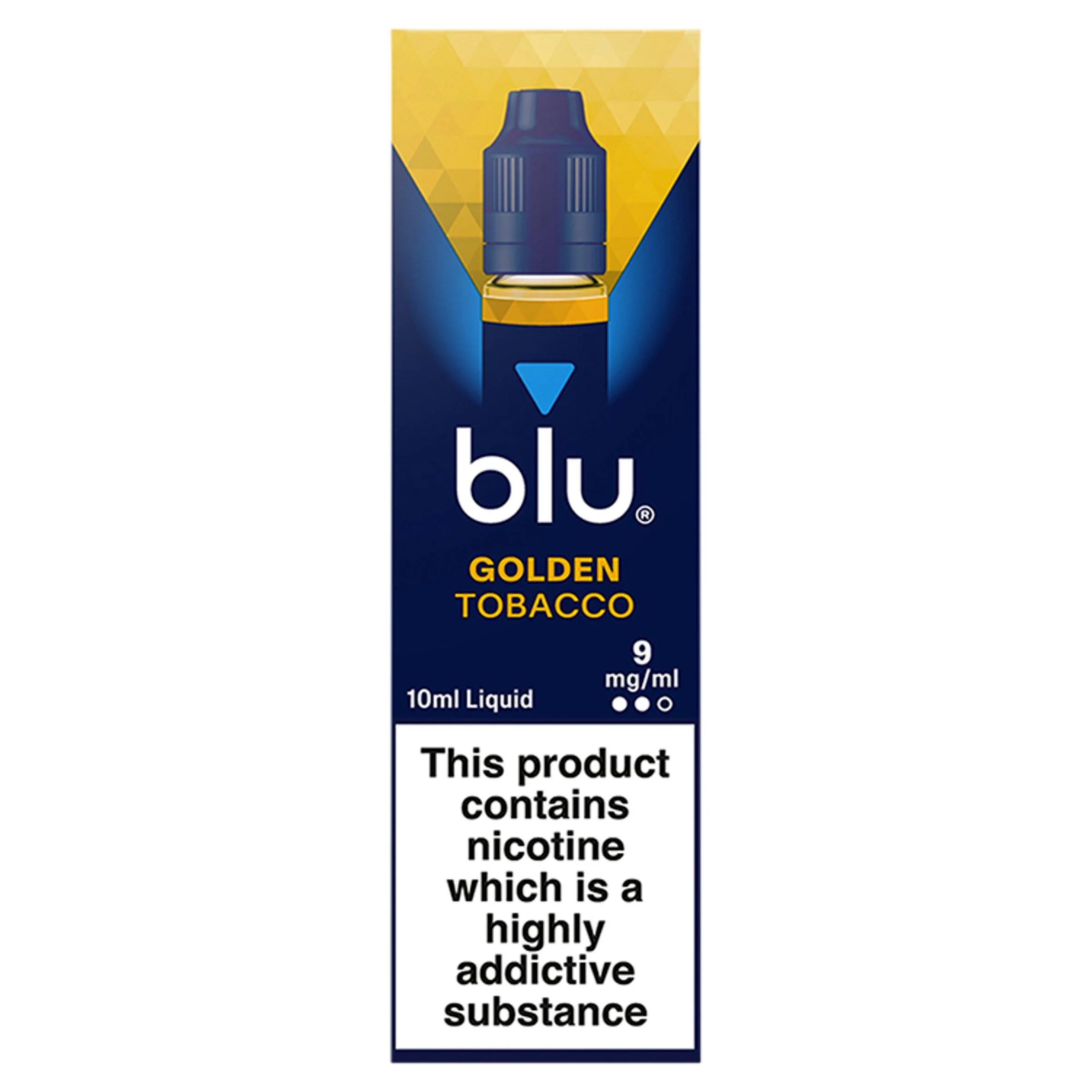 blu vape liquid flavours blu Vape Liquid Refill Golden tobacco 9mg - £4.00