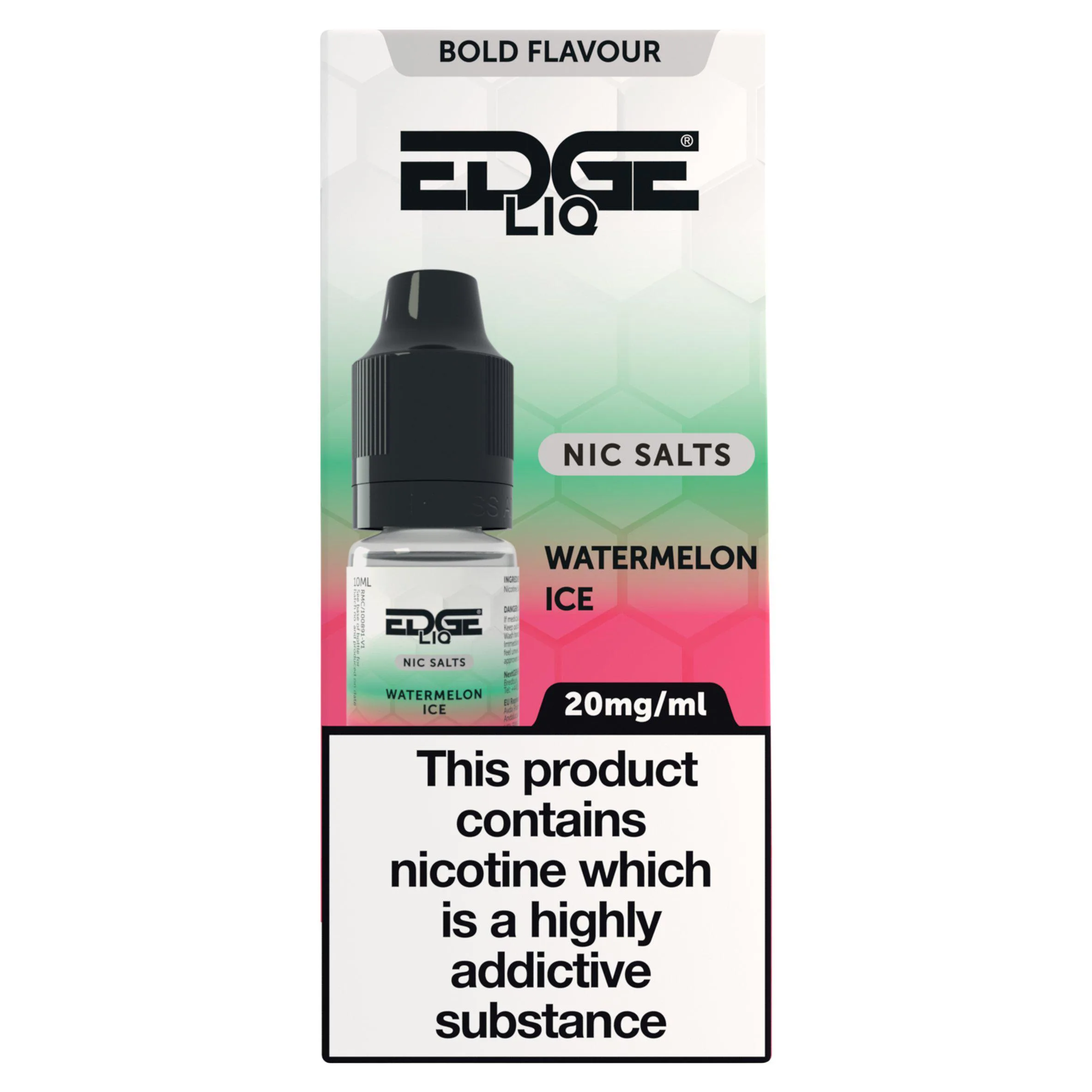 Edge Vape Liquid Refill Salts Watermelon Ice 20mg - £3.00