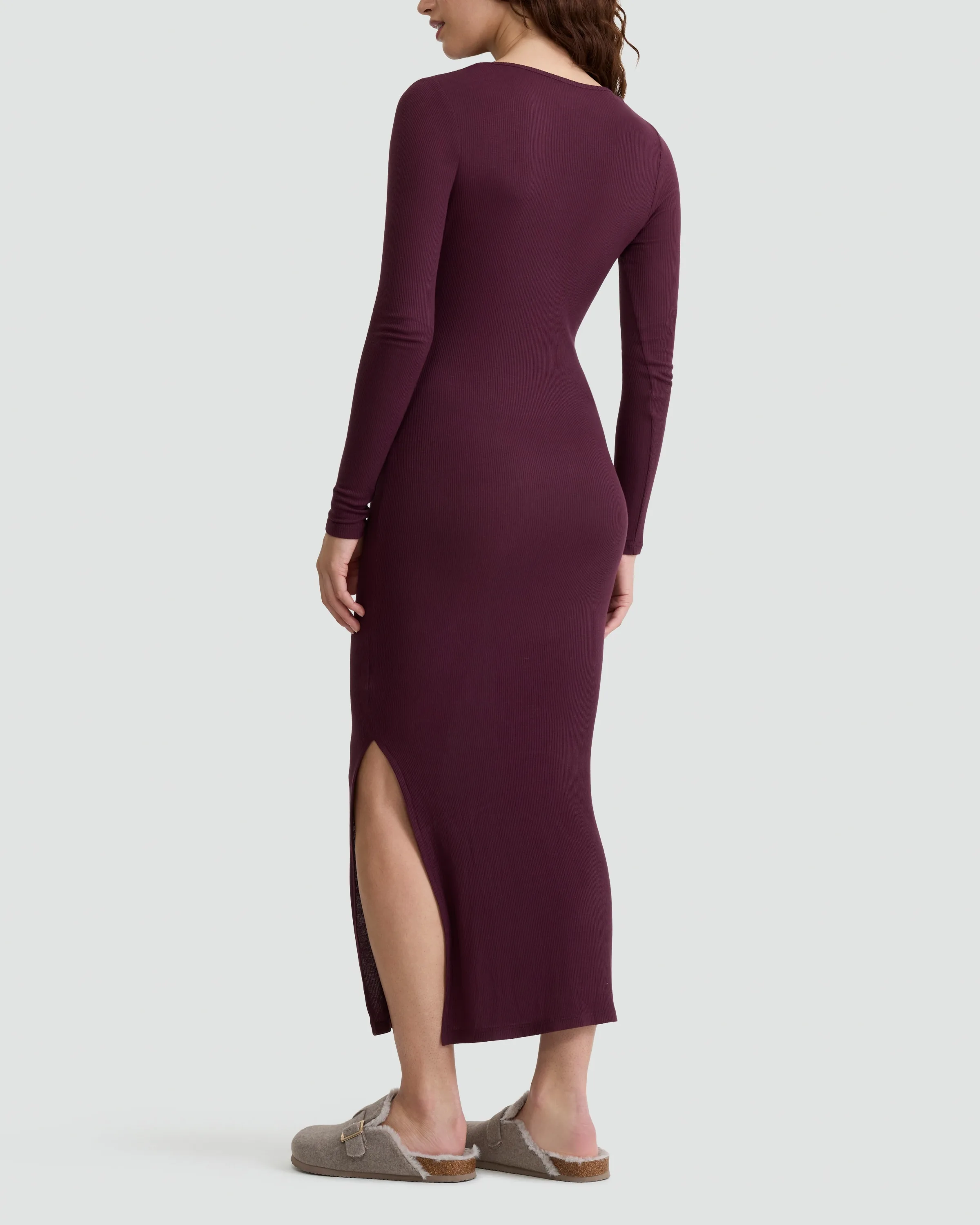 long sleeve tshirt maxi dress Tall Striped T-Shirt Maxi Dress L / Extra Tall / Black/White