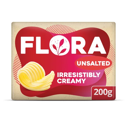 Flora Butter Unsalted Block 200g | Grocefully Flora Butter Unsalted Block 200g | Grocefully