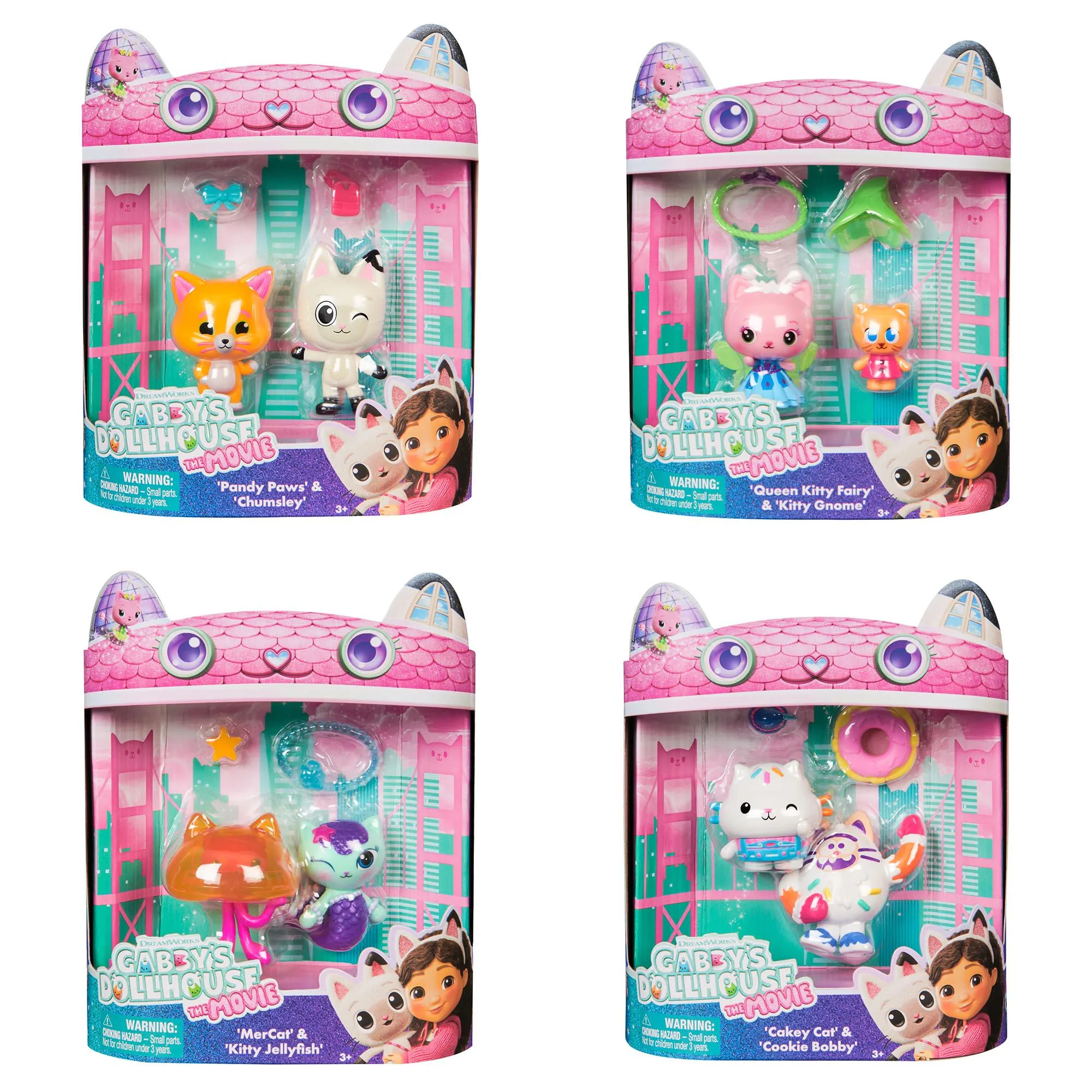 Gabby's Dollhouse Pack of 2 Movie Figure Assortment - £6.00