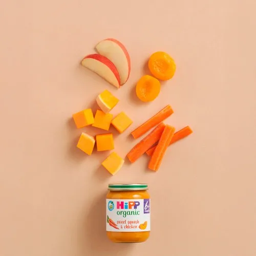 HiPP Organic Sweet Squash & Chicken Baby Food Jar 6+ Months125g