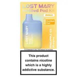 Lost Mary BM600 Pineapple Ice Prefilled Pod Kit 20 mg/ml - 5.99 |  Grocefully