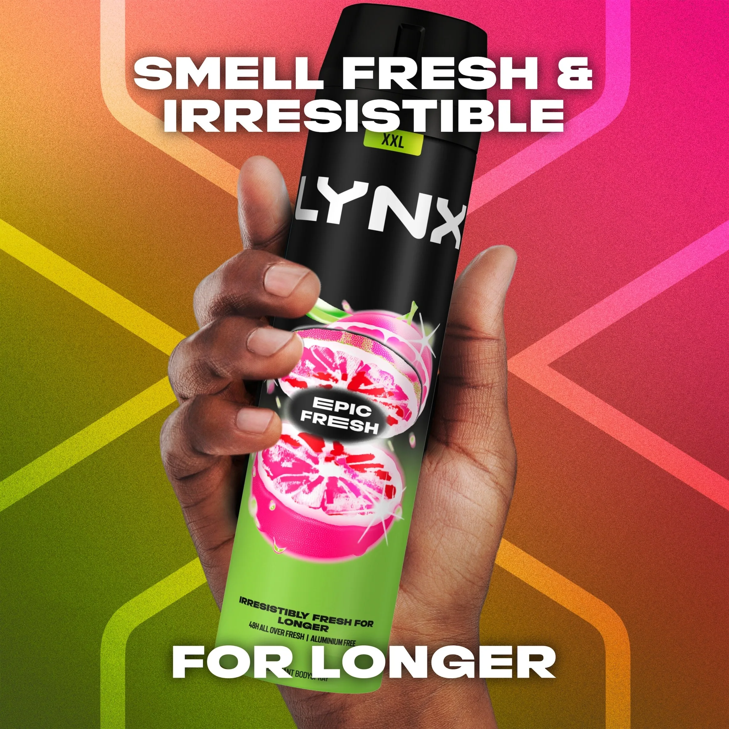 Lynx Epic Fresh 48h Deodorant Bodyspray 250ml - 3.95 | Grocefully Lynx Epic Fresh 48h Deodorant Bodyspray 250ml - 3.95 | Grocefully