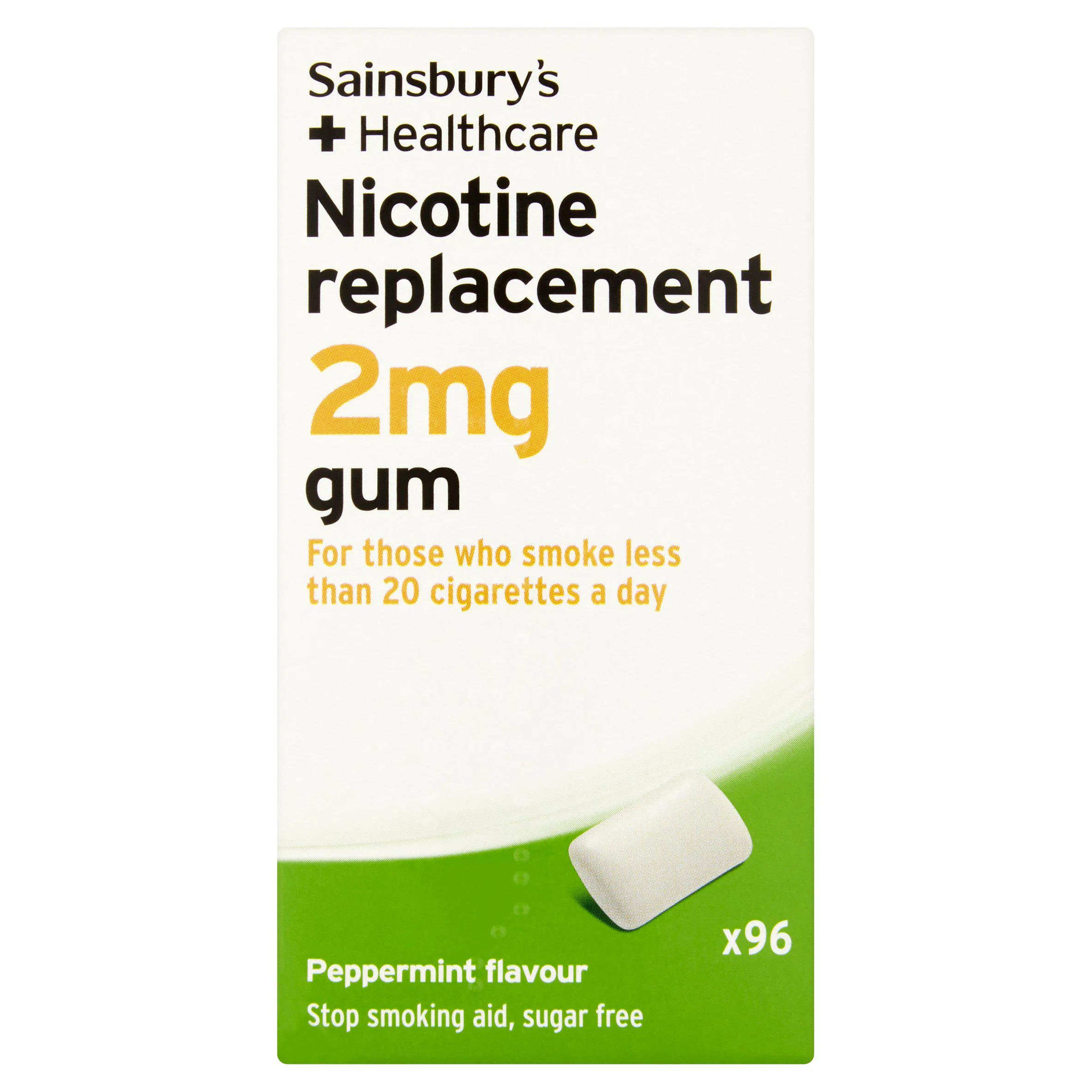 sainsbury's cigarettes Sainsbury's Healthcare Nicotine Replacement 2mg Gum x96 - £12.50