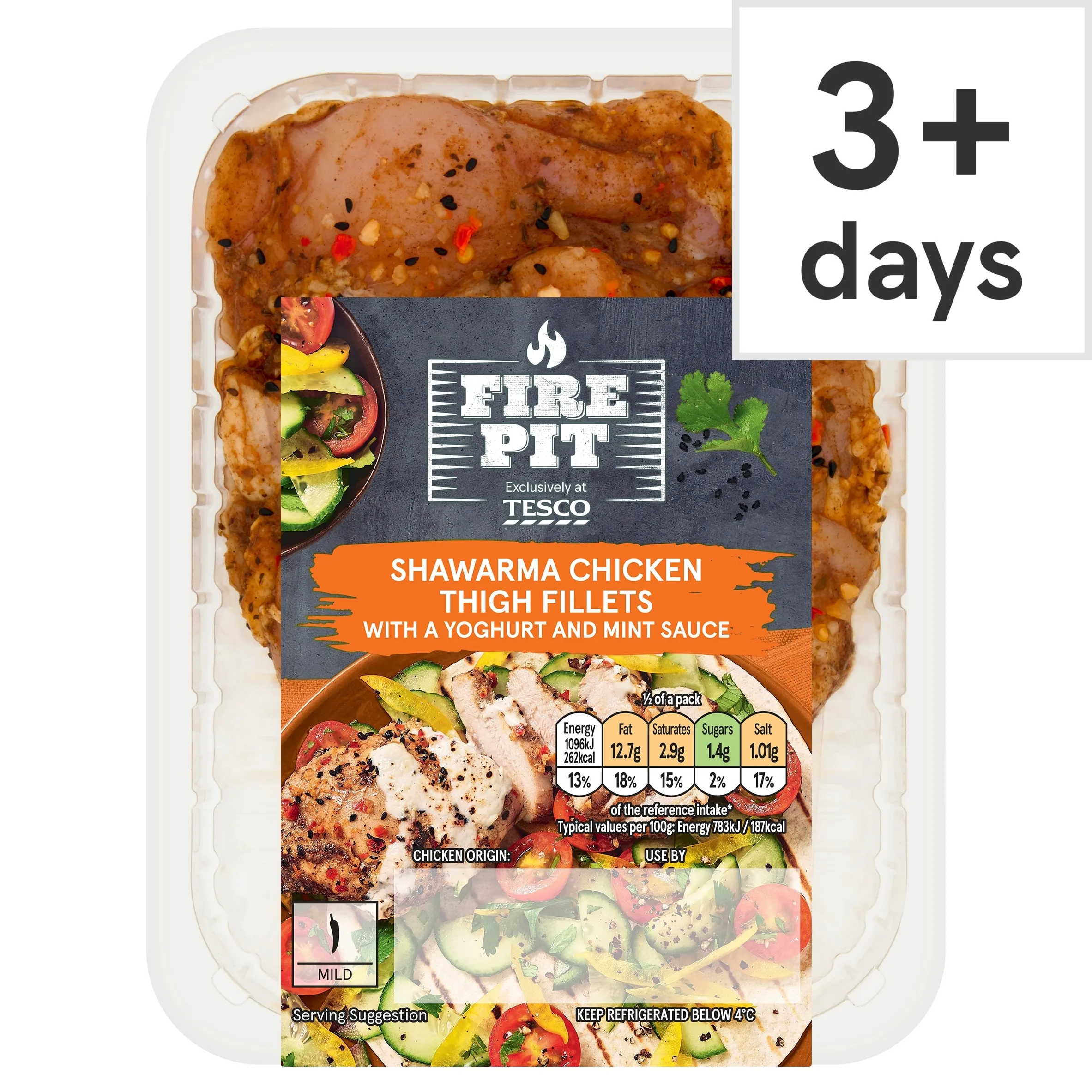 Shawarma Chicken Thigh Fillets with a Yoghurt and Mint Sauce