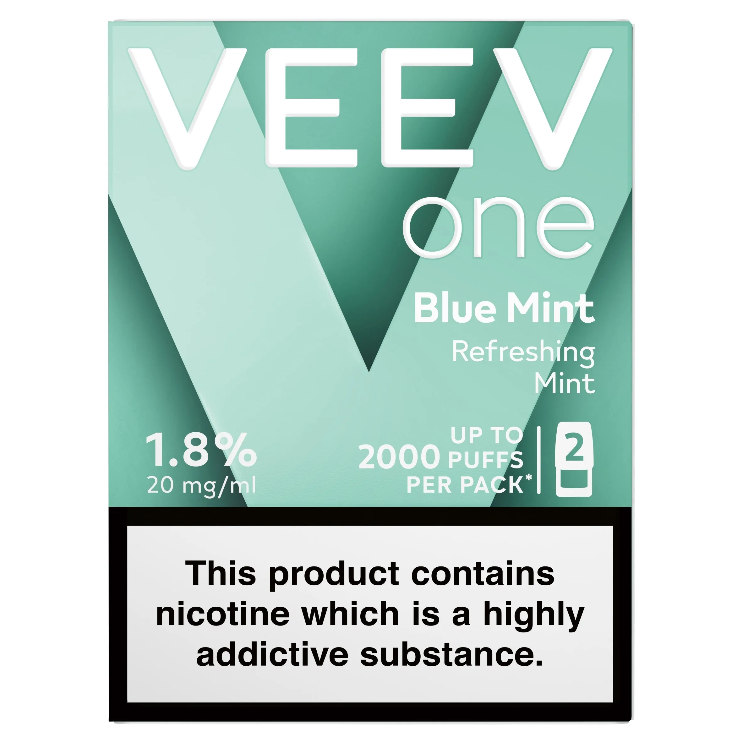 VEEV ONE BLUE MINT 20mg/ml 2x2ml - 3.99 | Grocefully VEEV ONE BLUE MINT 20mg/ml 2x2ml - 3.99 | Grocefully