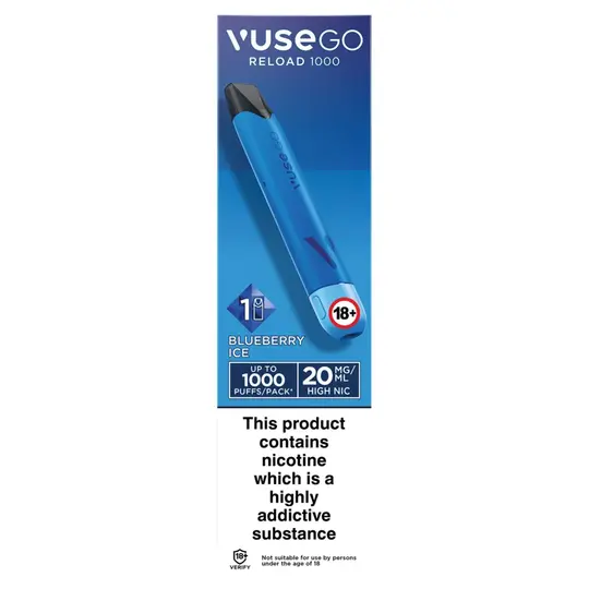 elfbar elfa master akku Vuse Go 8000 Blue Raspberry (Blueberry Raspberry) Disposable Vape, 15mL