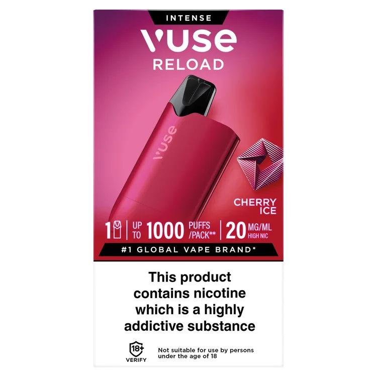 vuse cherry pods Intense Reload Pod Ice 20mg - £5.99 supplier_bercky Flavors:Exotic Tobacco Vuse Pods - Blueberry