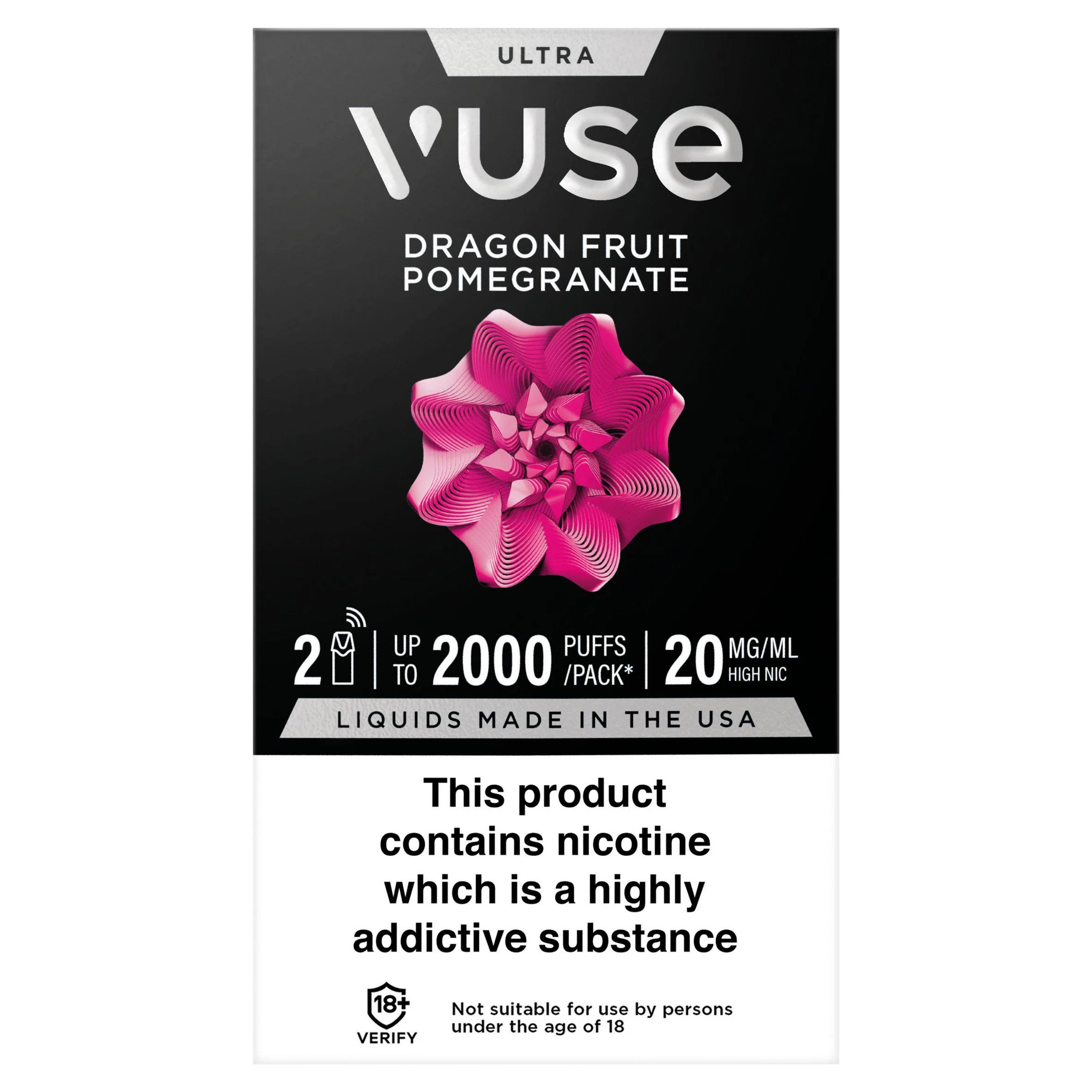 Vuse Pod Dragonfruit Pomegranate vpro UK x2 20mg/ml - £8.00
