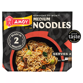 Amoy Straight to Wok Medium Noodles - Image 1