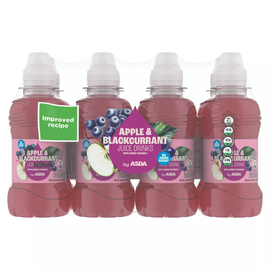 ASDA Apple & Blackcurrant Juice Drinks 8 x 200ml - Image 1
