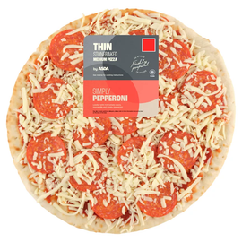 ASDA Simply Pepperoni Medium Thin Stonebaked Pizza 317g - Image 1
