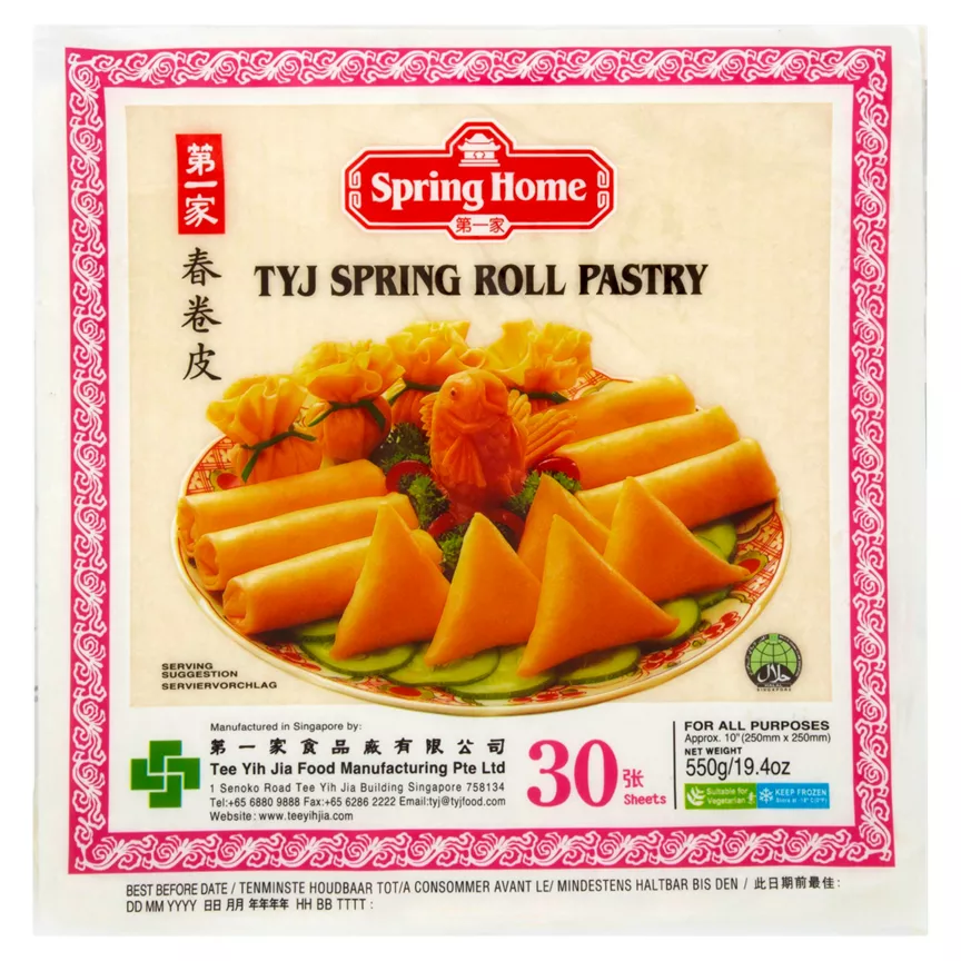 Spring Home TYJ Spring Roll Pastry 30 Sheets 550g