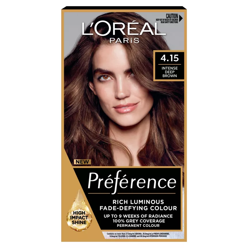 L'Oreal Preference Infinia 4.15 Caracas Iced Chocolate Permanent Hair Dye