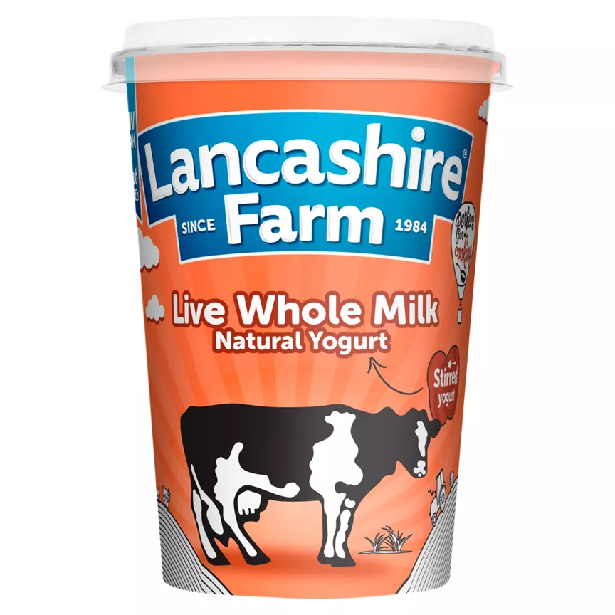 Lancashire Farm Wholemilk Natural Yogurt