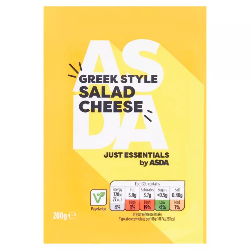 JUST ESSENTIALS by ASDA Greek Style Salad Cheese