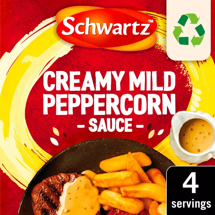 Schwartz Creamy Mild Peppercorn Sauce Mix 25g - Image 1
