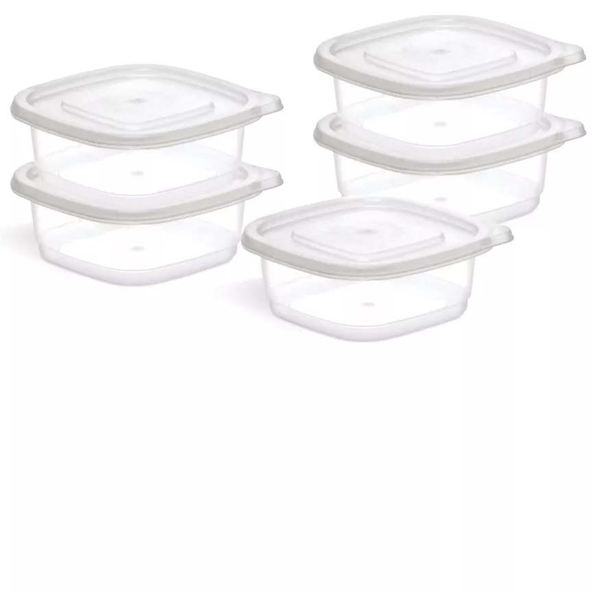 George Home 250ml Plastic Food Storers 5pk