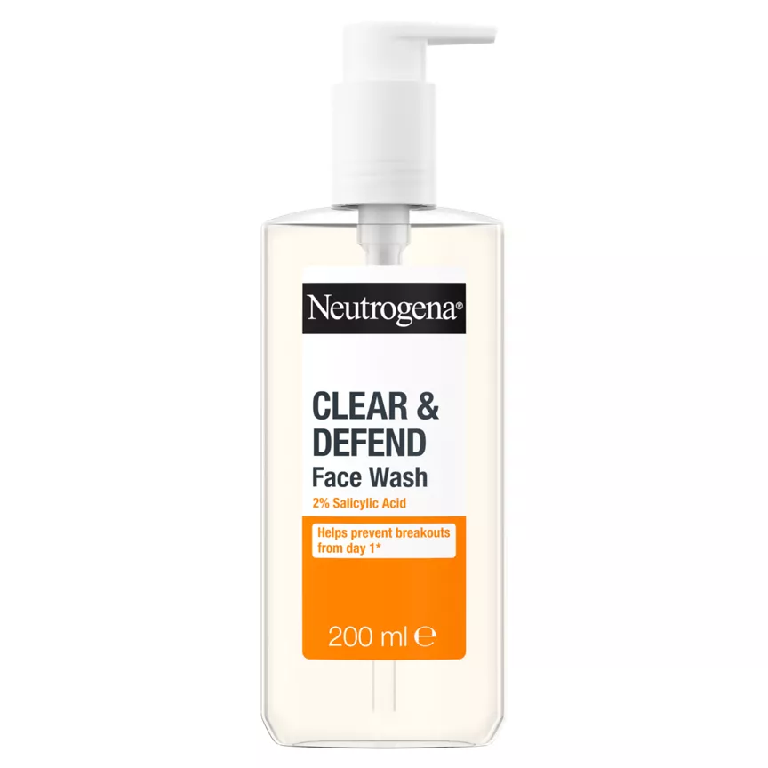 Neutrogena Clear & Defend 2% Salicylic Acid Face Wash 200ml