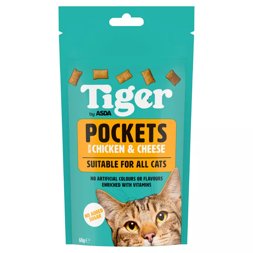 Tiger by ASDA Pockets with Chicken & Cheese 60g