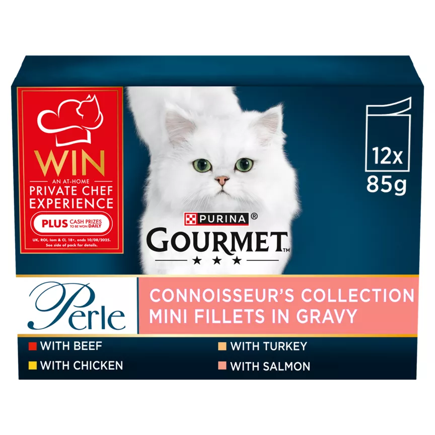 Gourmet Perle Connoisseur's Collection Mini Fillets in Gravy 12 x 85g