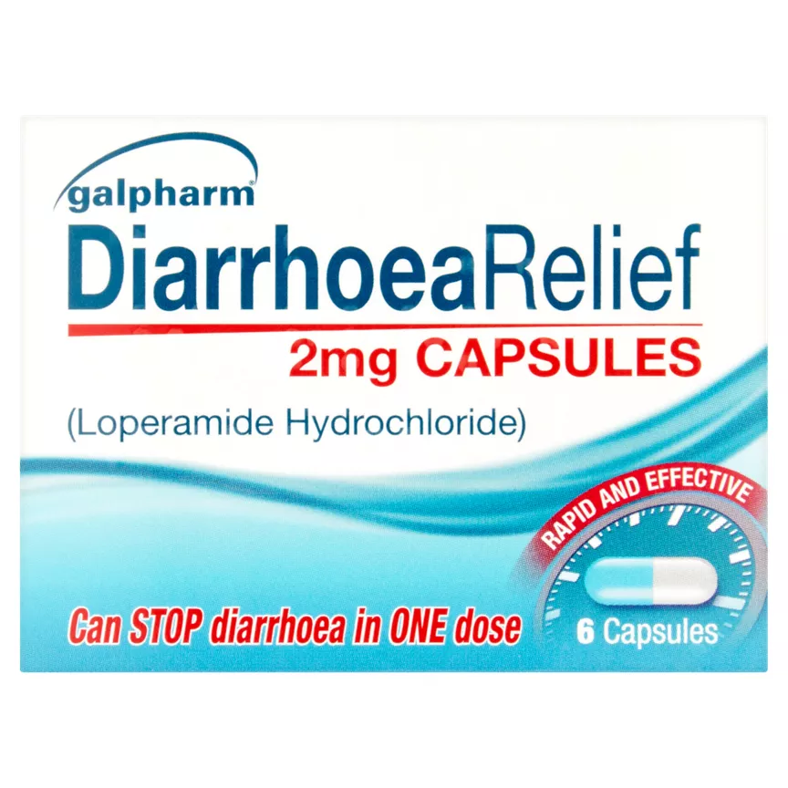 Galpharm Diarrhoea Relief 2mg Capsules 6 Pack