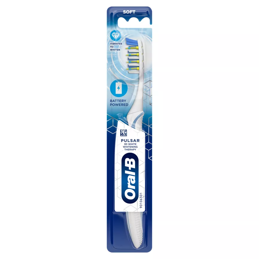 Oral-B Pulsar 3D White Whitening Therapy Toothbrush With Battery Power