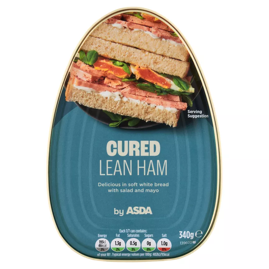 ASDA Cured Lean Ham 340g