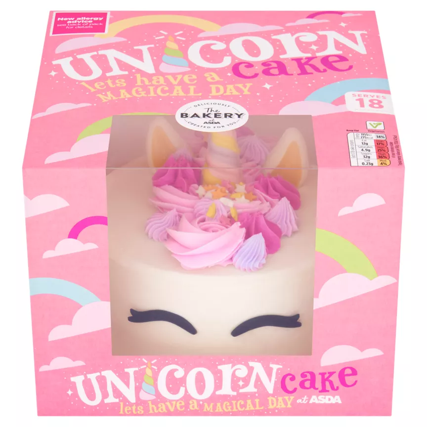 The BAKERY at ASDA Unicorn Cake