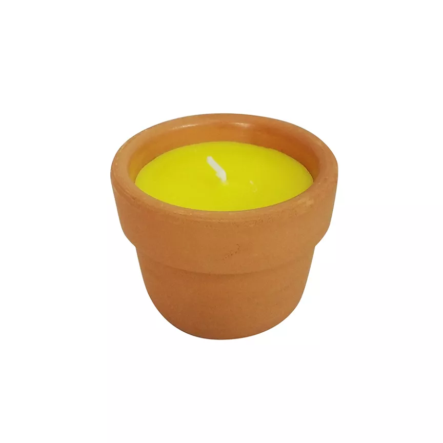 George Home Citronella Candle in Terracotta Pot 3 Pack 7x5cm