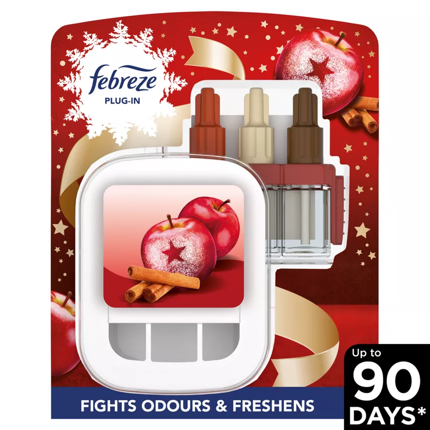 Febreze 3Volution Smart Programming Air Freshener Plug In Starter Kit Spiced Apple 20ML