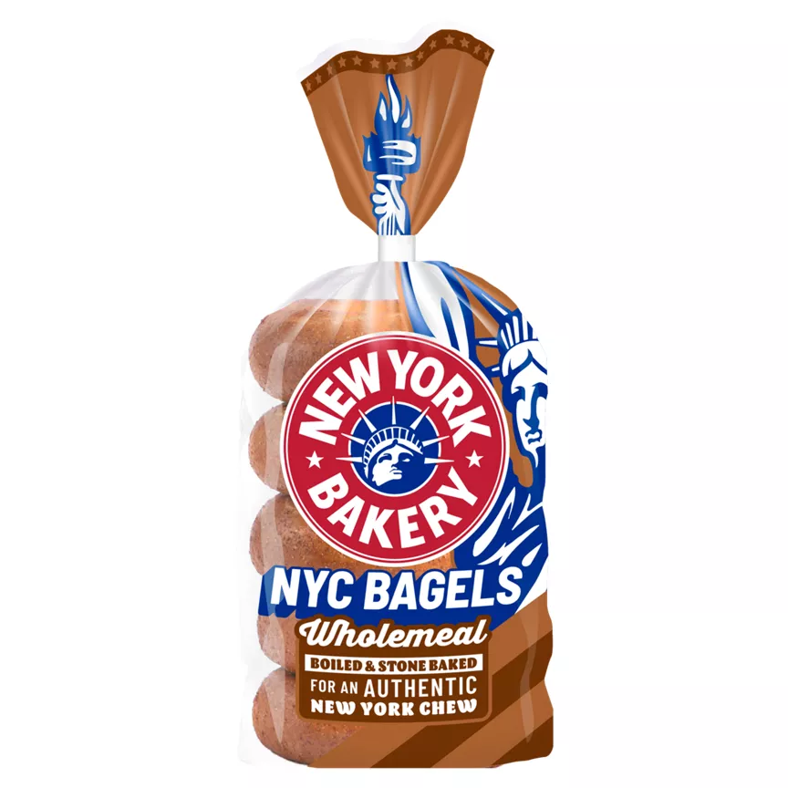 New York Bakery Co Wholemeal Bagels