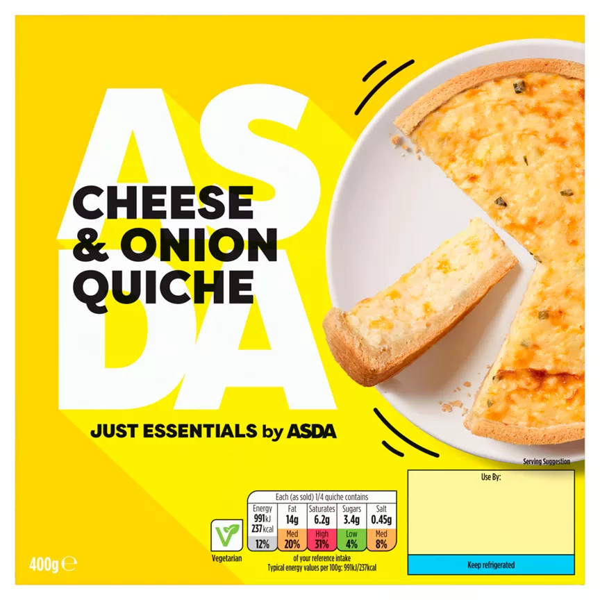 JUST ESSENTIALS by ASDA Cheese & Onion Quiche