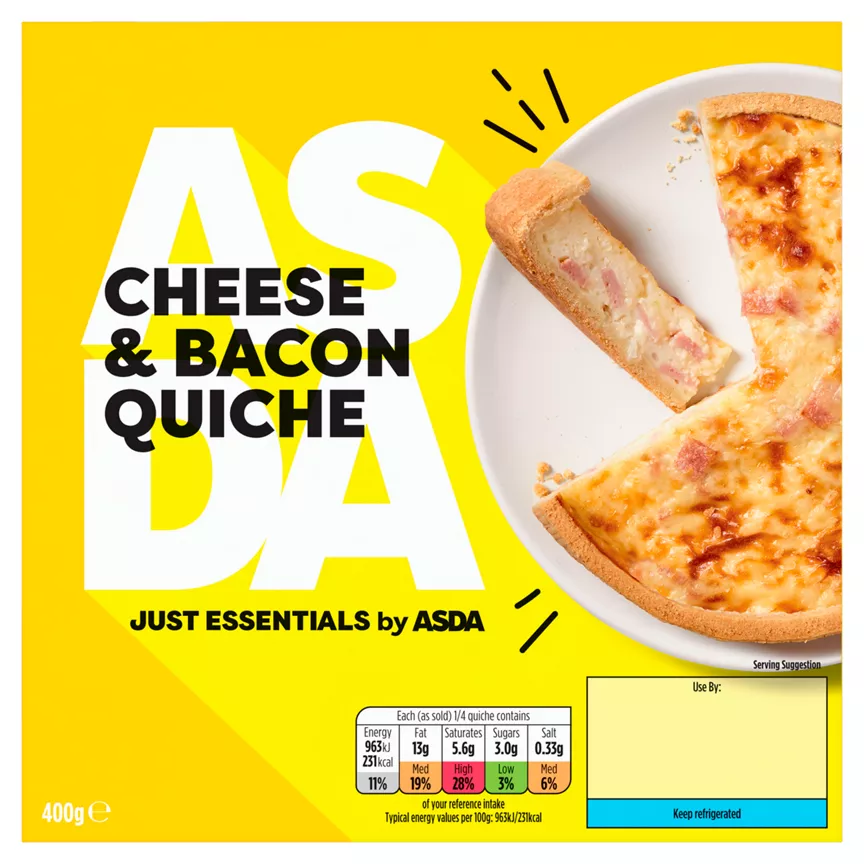 JUST ESSENTIALS by ASDA Cheese & Bacon Quiche