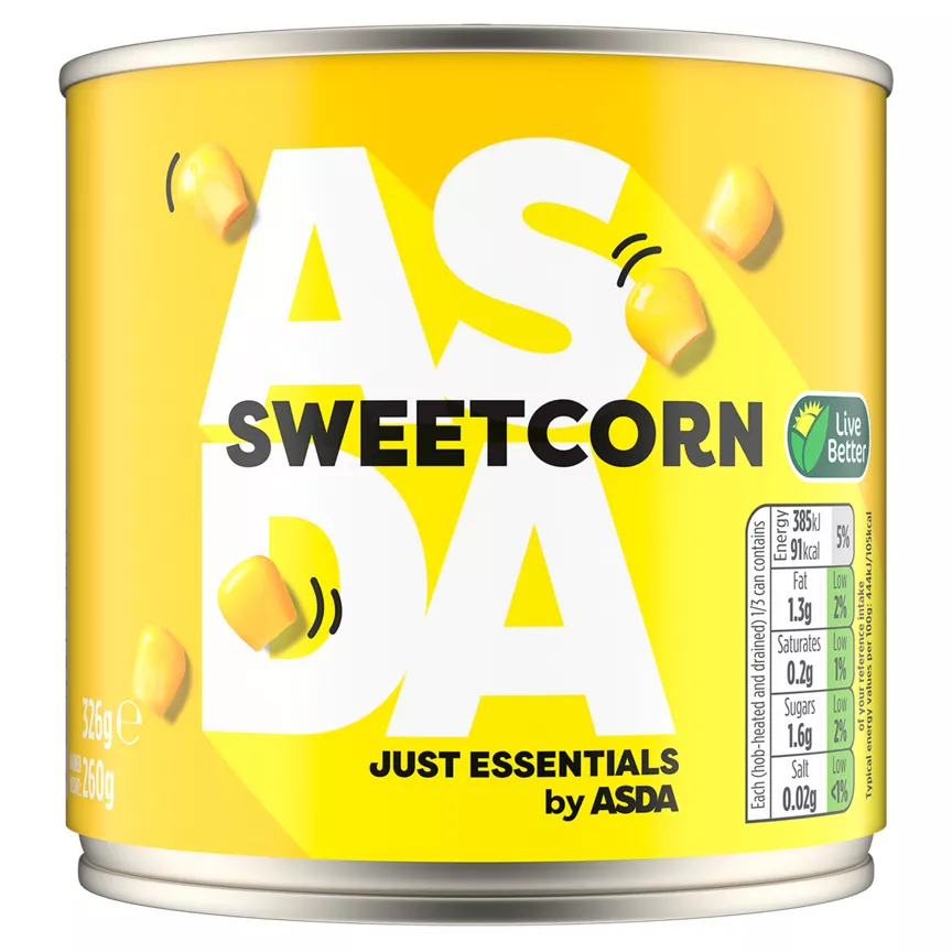 JUST ESSENTIALS by ASDA Sweetcorn 326g