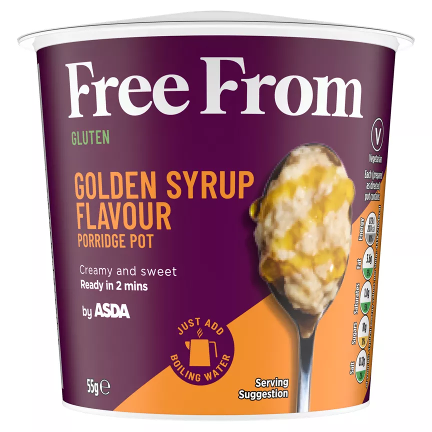 Free From by Asda Golden Syrup Flavour Porridge Pot
