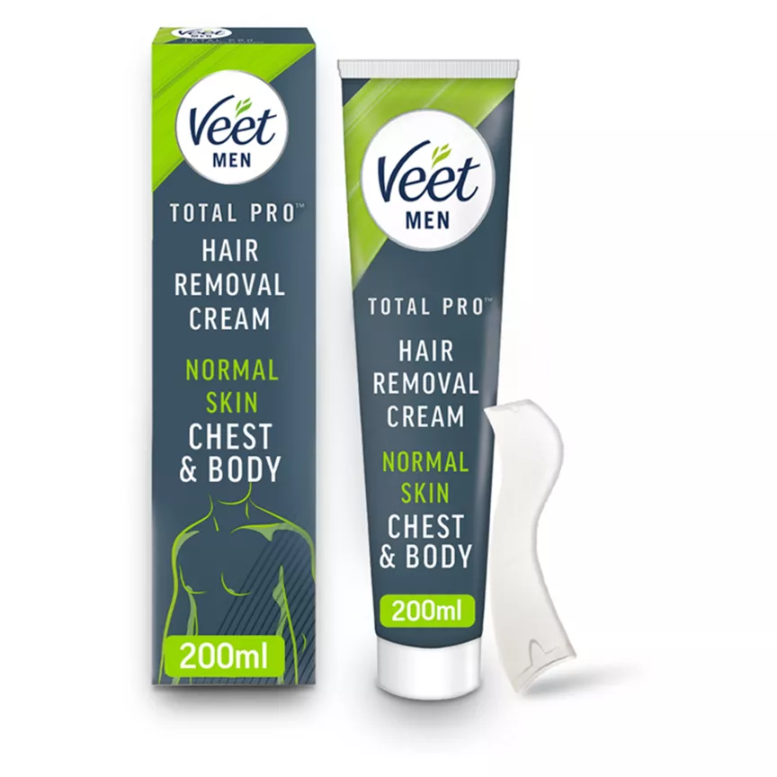 Veet Men Hair Removal Cream Chest & Body for Normal Skin 200ml