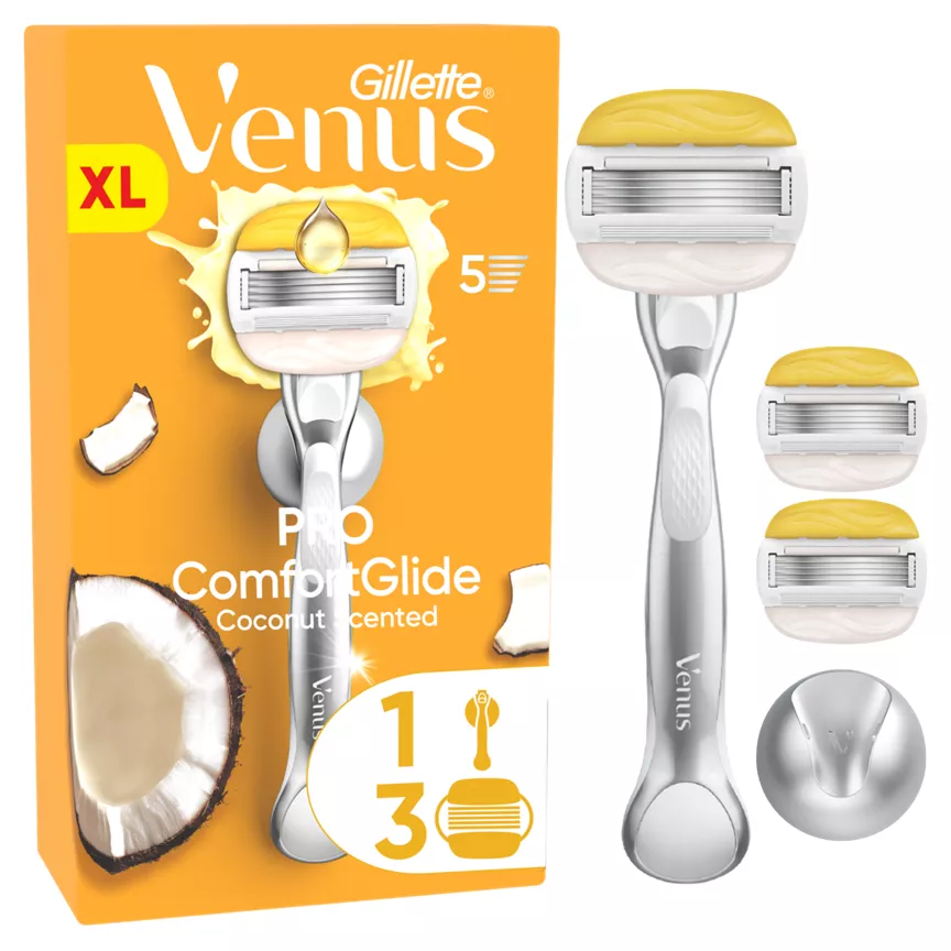 Venus Comfortglide Olay Razor for Women and 3 Razor Blades Refills