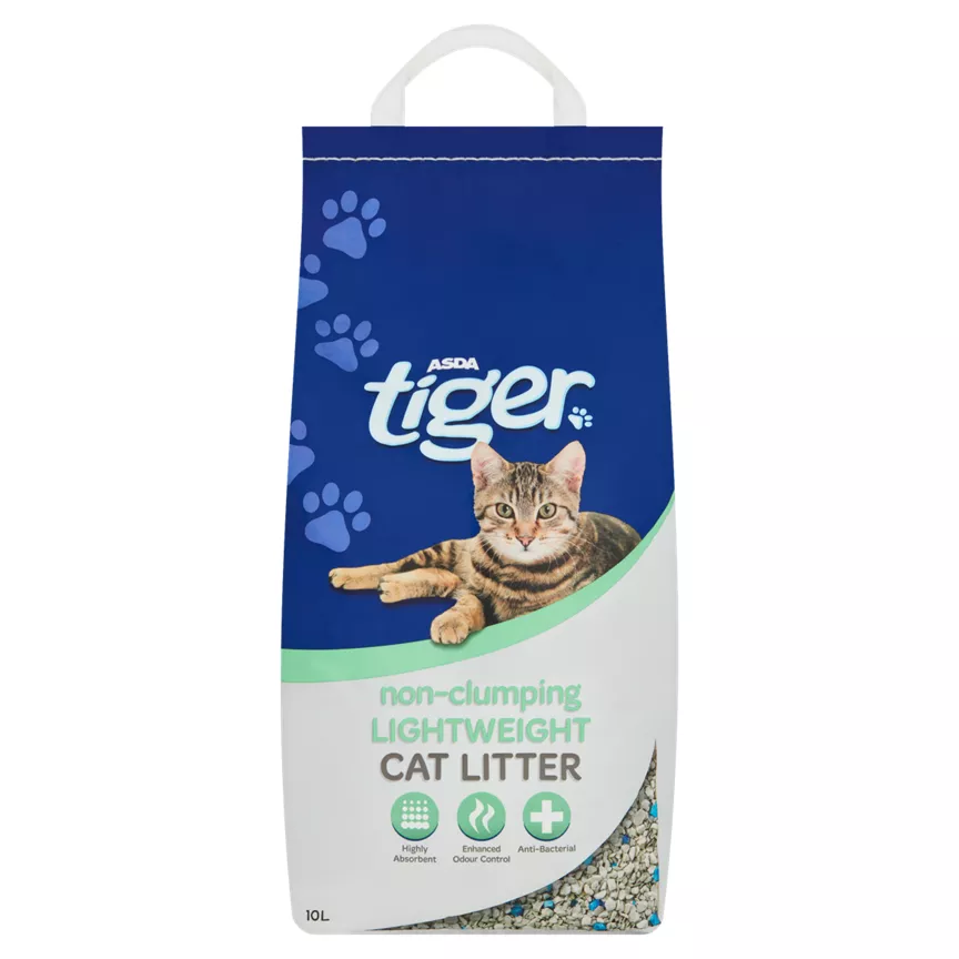 ASDA Tiger Non-Clumping Lightweight Cat Litter