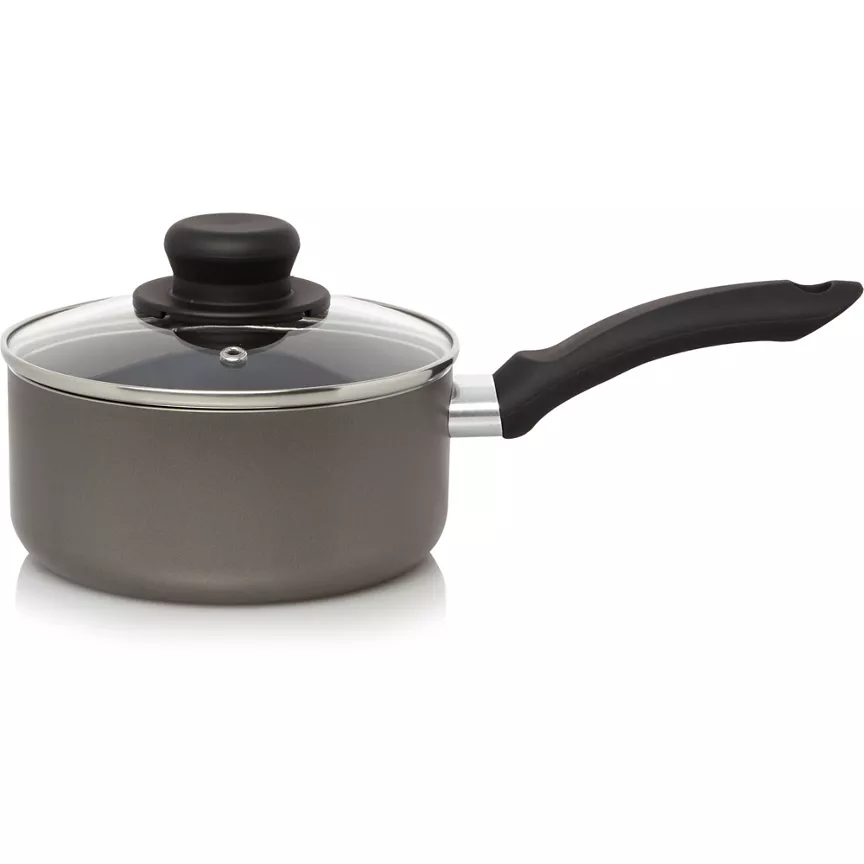 George Home Non-stick Aluminium Saucepan and Lid