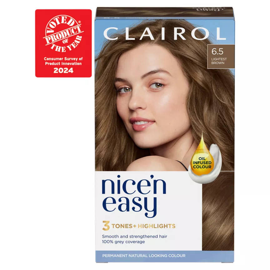 Clairol Nice’n Easy Permanent Hair Dye 6.5 Light Brown