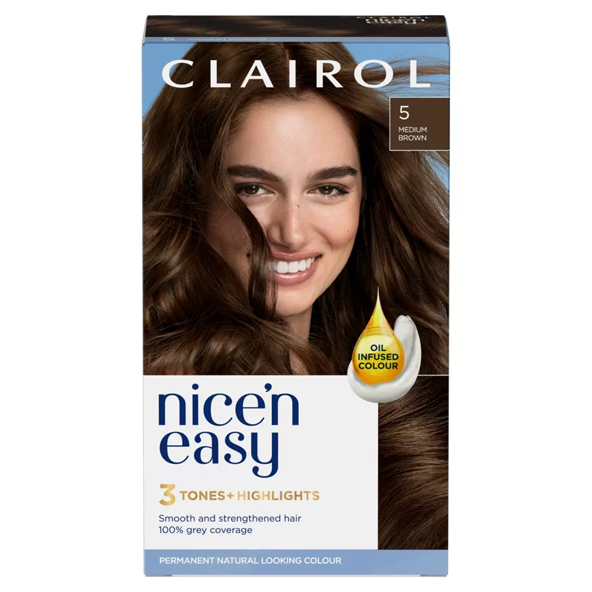 Clairol Nice’n Easy Hair Dye 5 Medium Brown