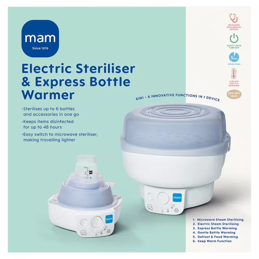 MAM Electric Steriliser & Express Bottle Warmer