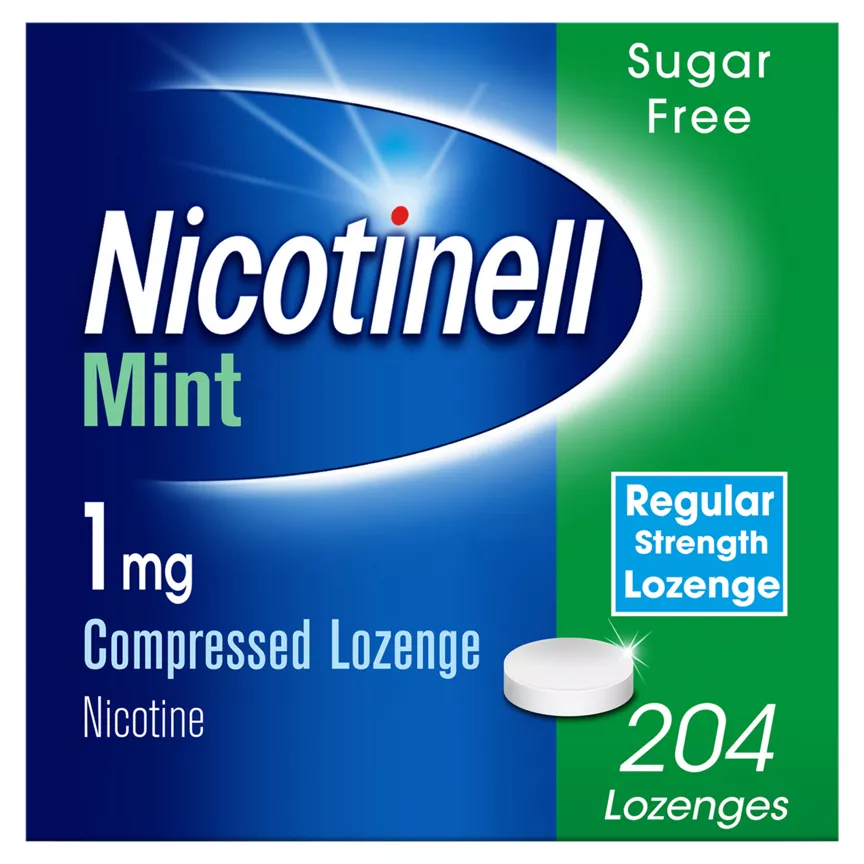 Nicotinell Mint 1mg Compressed Lozenge Regular Strength 204 Lozenges