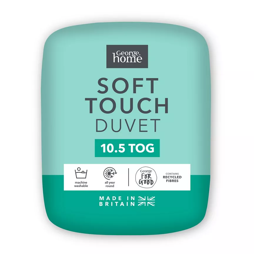 George Home 10.5 Tog Soft Touch Microfibre Single Duvet