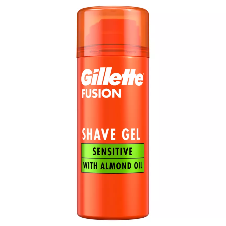 Gillette Fusion Shave Gel with Almond Oil, For Sensitive Skin, 75ml