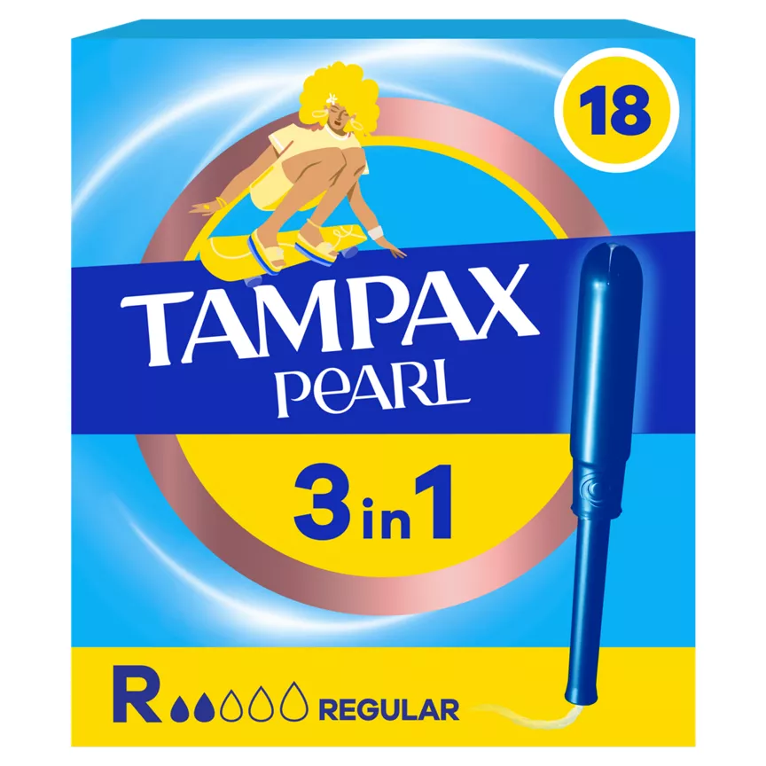 Tampax Pearl Regular Tampons With Applicator - Image 1