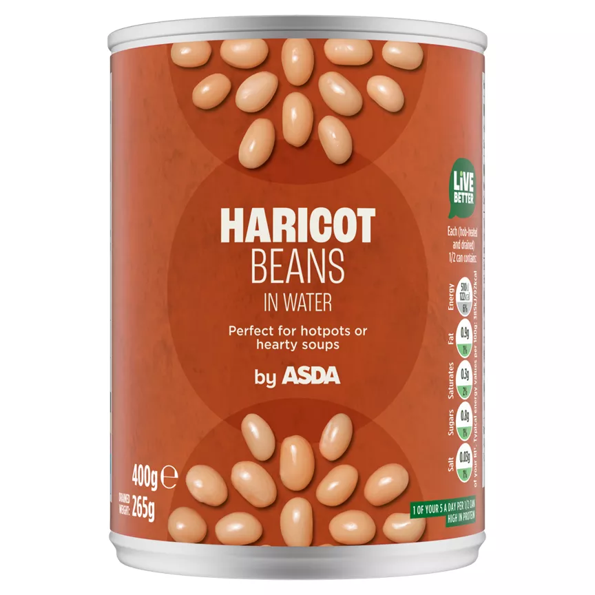 ASDA Haricot Beans in Water 400g